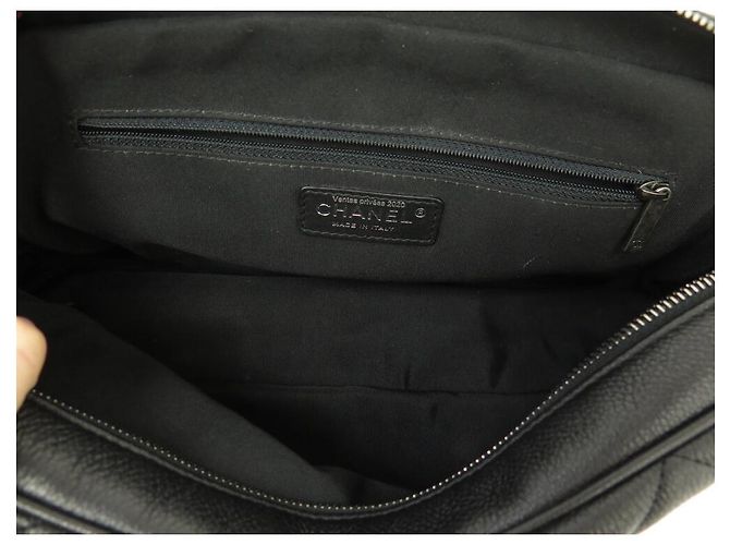 BORSA A MANO CHANEL TIMELESS JUMBO SIMPLE RABAT PELLE MATELASSÉ CAVIAR NUOVA Nero - vista 10