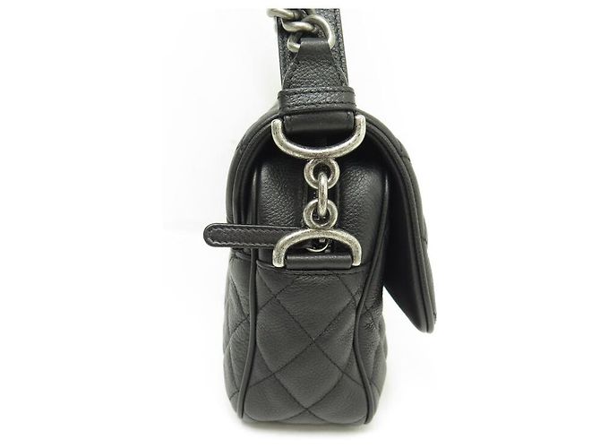 BORSA A MANO CHANEL TIMELESS JUMBO SIMPLE RABAT PELLE MATELASSÉ CAVIAR NUOVA Nero - vista 3
