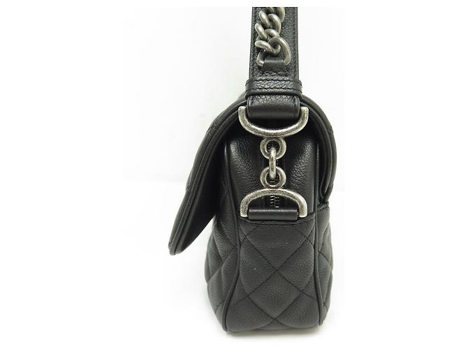 BORSA A MANO CHANEL TIMELESS JUMBO SIMPLE RABAT PELLE MATELASSÉ CAVIAR NUOVA Nero - vista 4
