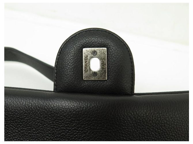 BORSA A MANO CHANEL TIMELESS JUMBO SIMPLE RABAT PELLE MATELASSÉ CAVIAR NUOVA Nero - vista 9