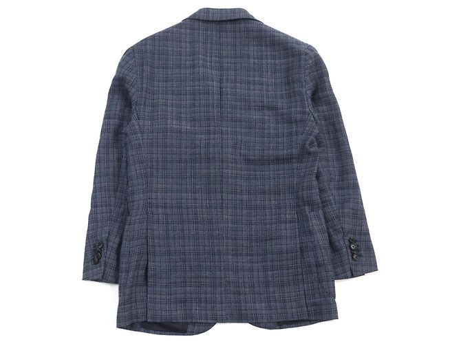 Autre Marque Chaqueta de algodón DEPETRILLO de cuadros azules - vista 4