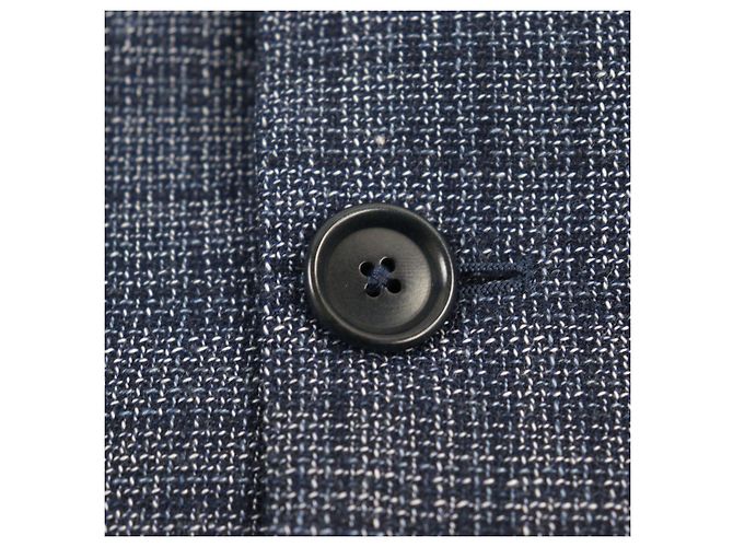 Autre Marque Chaqueta de algodón DEPETRILLO de cuadros azules - vista 5