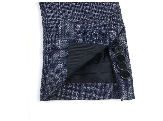 Autre Marque Chaqueta de algodón DEPETRILLO de cuadros azules - vista 6