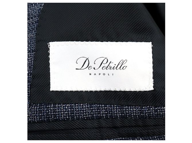 Autre Marque Chaqueta de algodón DEPETRILLO de cuadros azules - vista 8