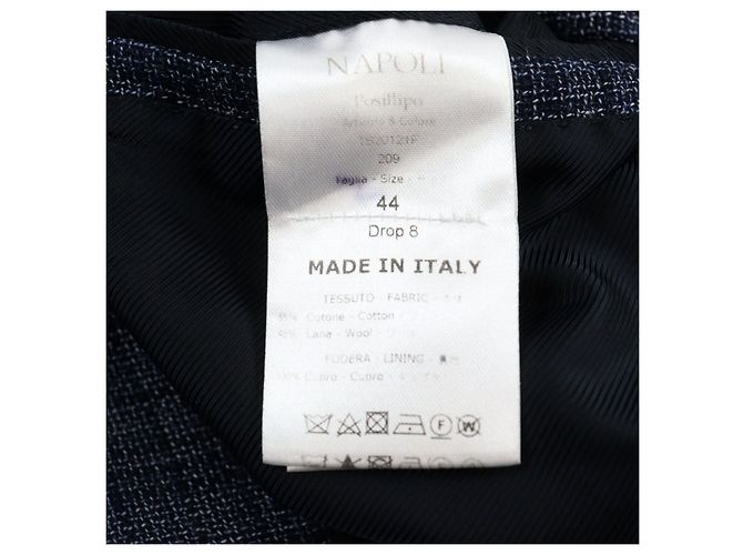 Autre Marque Chaqueta de algodón DEPETRILLO de cuadros azules - vista 9