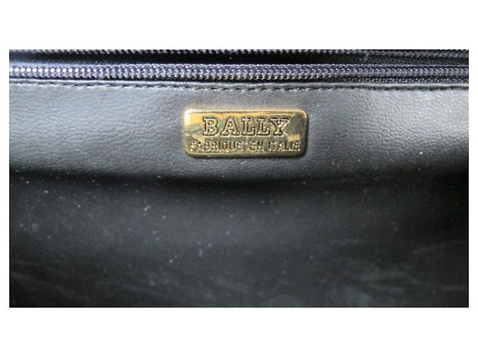 Borsa a mano Bally in pelle blu con motivo floreale - vista 11