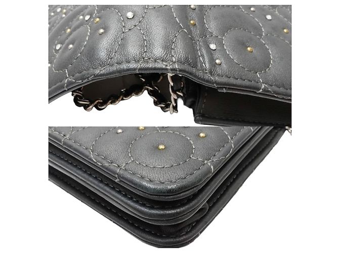 Wallet On Chain Chanel Geldbörse mit Kette Braun - Ansicht 3