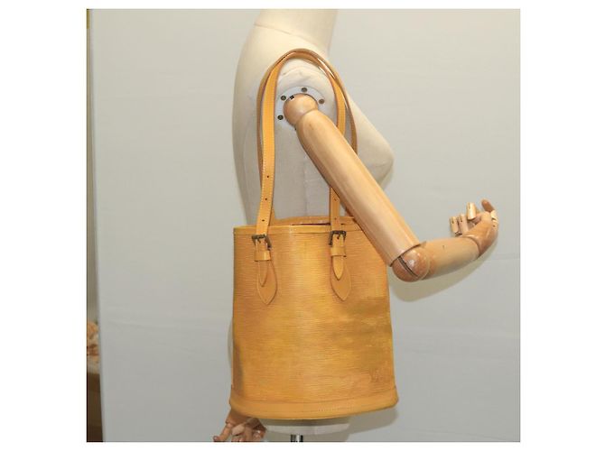 LOUIS VUITTON Borsa a Spalla Epi Bucket PM SPO Gialla LV Auth bs19641 Giallo - vista 21