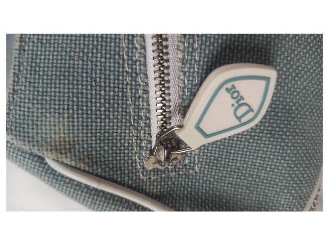 Christian Dior Borsa a Spalla Tela e Monogramma Verde - vista 26