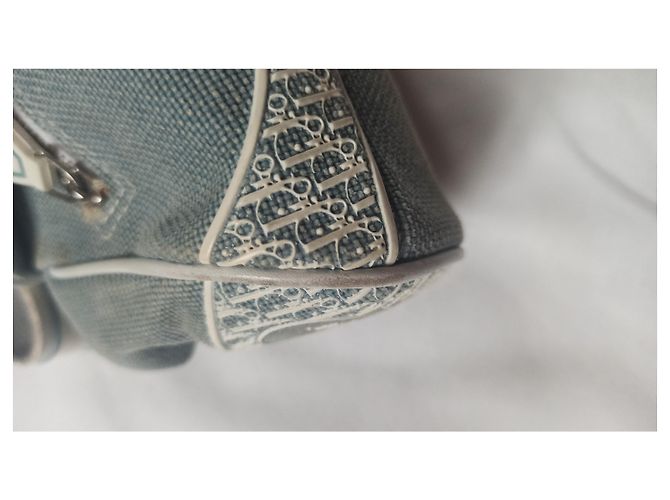 Christian Dior Borsa a Spalla Tela e Monogramma Verde - vista 29