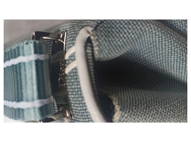 Christian Dior Borsa a Spalla Tela e Monogramma Verde - vista 30
