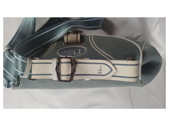 Christian Dior Borsa a Spalla Tela e Monogramma Verde - vista 31