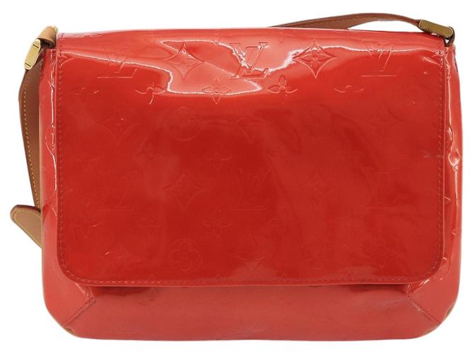 LOUIS VUITTON Borsa a Spalla Thompson Street Monogram Vernis Rossa M91094 Auth 98973 Rosso - vista 13