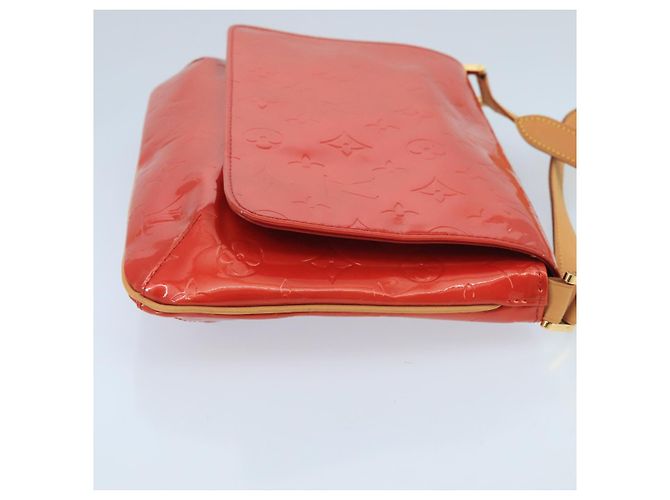 LOUIS VUITTON Borsa a Spalla Thompson Street Monogram Vernis Rossa M91094 Auth 98973 Rosso - vista 3