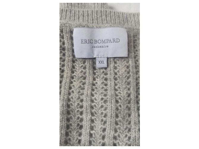 Eric Bompard Jersey de cachemira gris manga 3/4 - vista 4