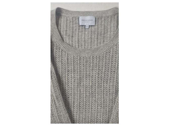 Eric Bompard Jersey de cachemira gris manga 3/4 - vista 8