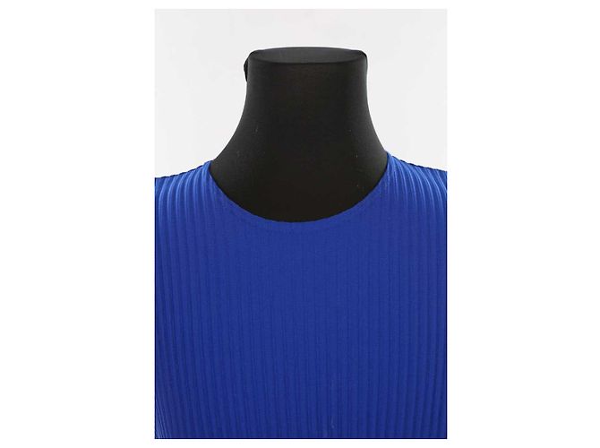 Issey Miyake Blue Polyester T-shirt Men L - view 2