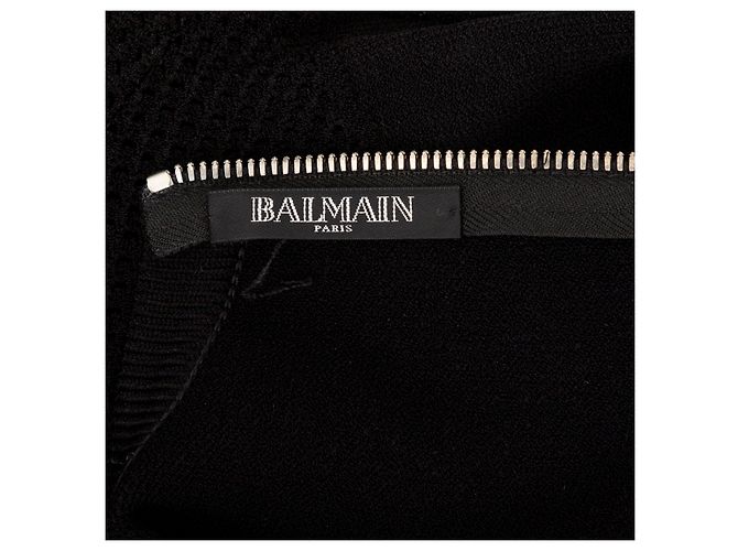 Abito in jacquard elasticizzato Balmain Nero - vista 13