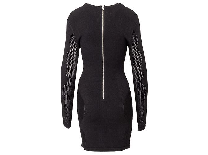 Abito in jacquard elasticizzato Balmain Nero - vista 3