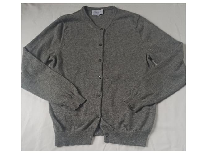 Cardigan Eric Bompard de cachemira gris - vista 2