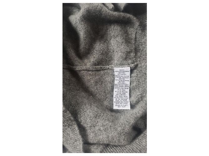 Cardigan Eric Bompard de cachemira gris - vista 5