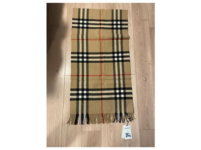 Burberry Kaschmirschal mit Karomuster - Karo Beige - Ansicht 3