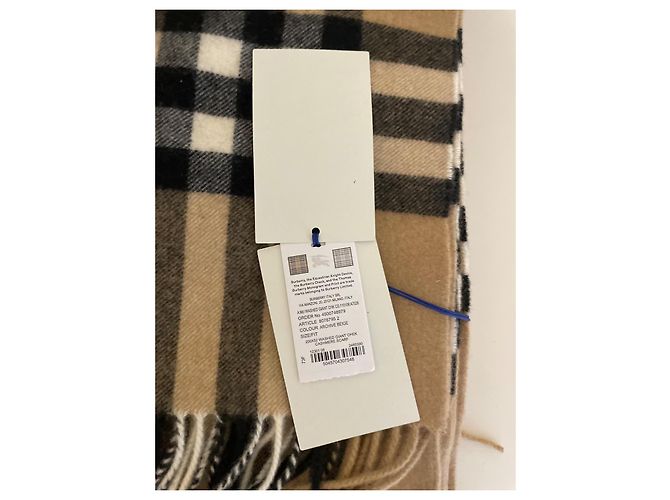 Burberry Kaschmirschal mit Karomuster - Karo Beige - Ansicht 4