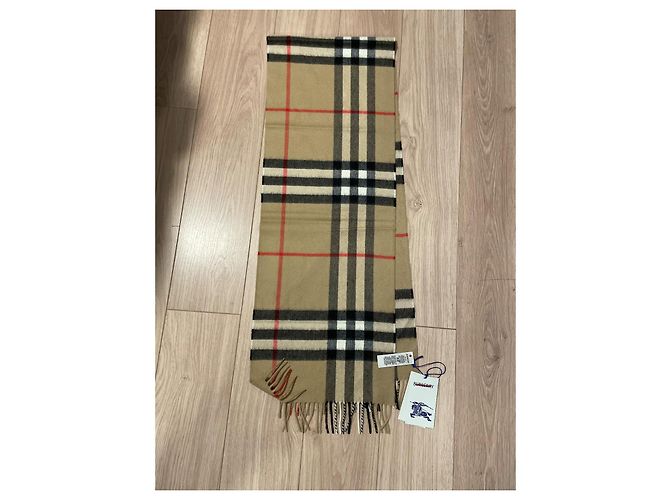 Burberry Breite Kaschmirschal mit Karomuster Beige - Ansicht 2