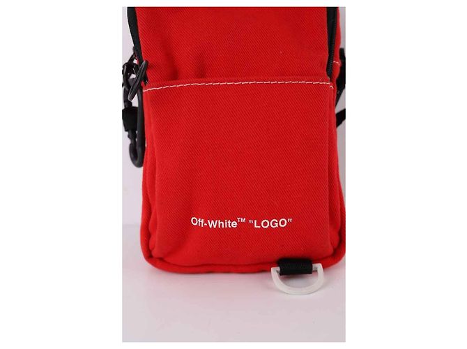 Off White Borsa a tracolla in cotone - vista 2