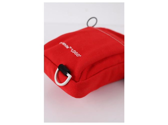 Off White Borsa a tracolla in cotone - vista 5
