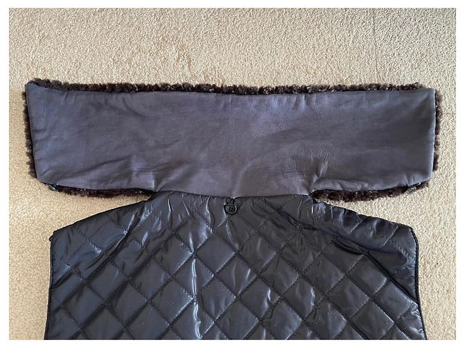 Blaue gewaschene Lammleder-Fliegerjacke Dolce & Gabbana Größe 52 IT - Ansicht 16