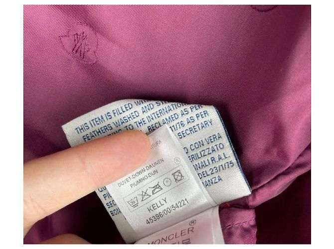 Giacca Piumino Moncler Kelly Viola Porpora - vista 5