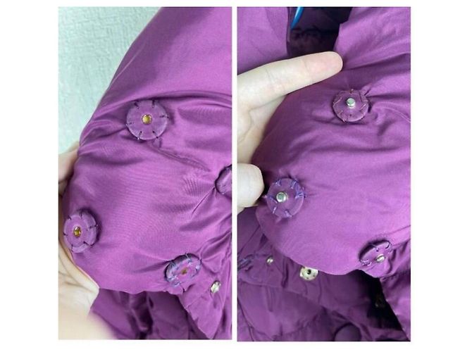 Giacca Piumino Moncler Kelly Viola Porpora - vista 8