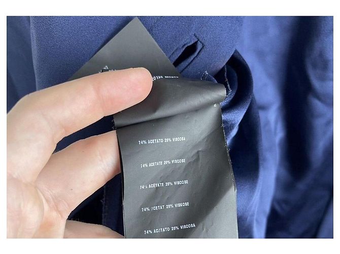 Prada Abendkleid in Blau mit Gürtel - Ansicht 5