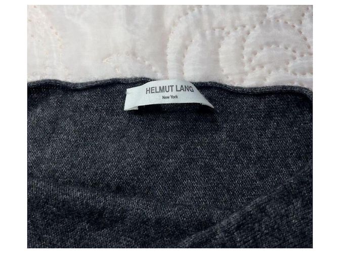Helmut Lang Kleid aus Wolle Grau - Ansicht 4