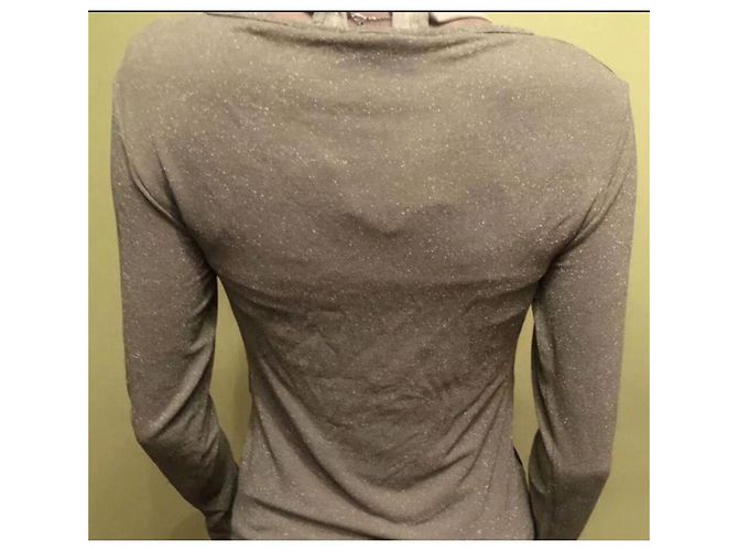 Pull Fendi Brillant Manches Longues Marron - vue 4