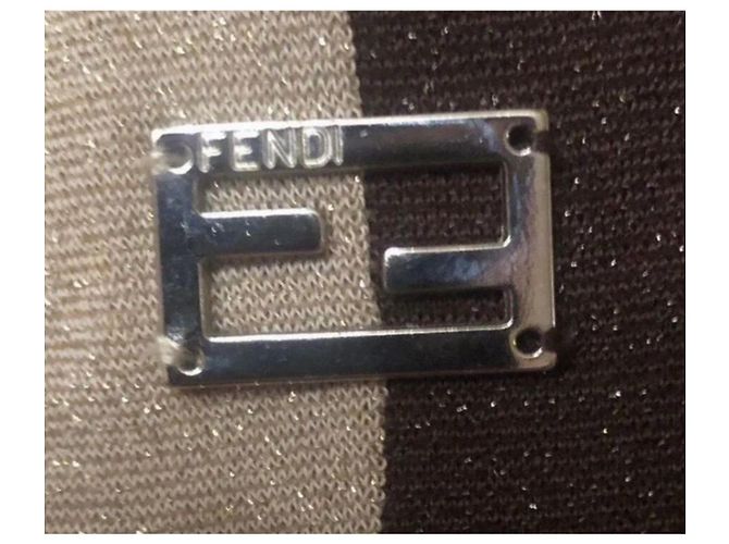 Pull Fendi Brillant Manches Longues Marron - vue 5