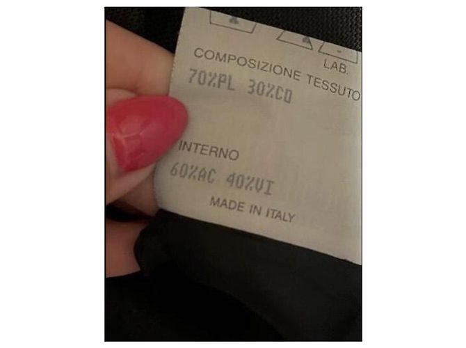 Fendi Windjacke mit Monogramm Streifen Schwarz - Ansicht 6