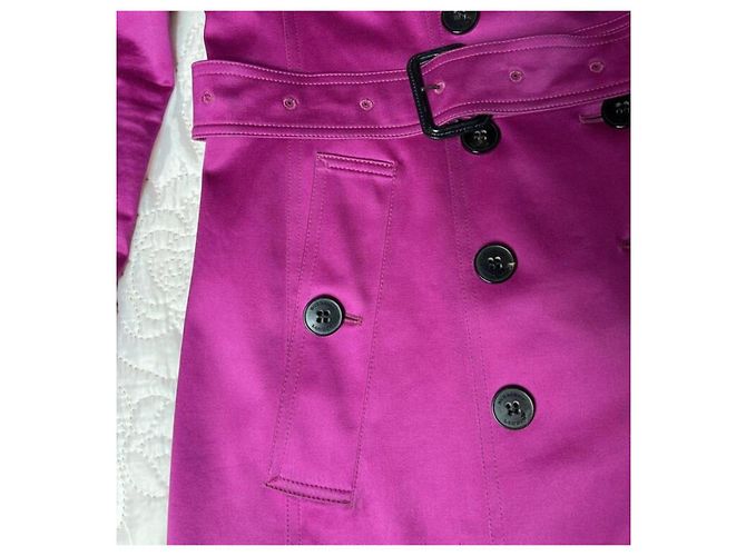 Gabardina Burberry de algodón morada Púrpura - vista 3