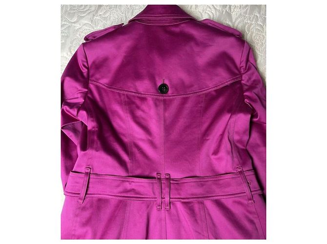 Gabardina Burberry de algodón morada Púrpura - vista 4
