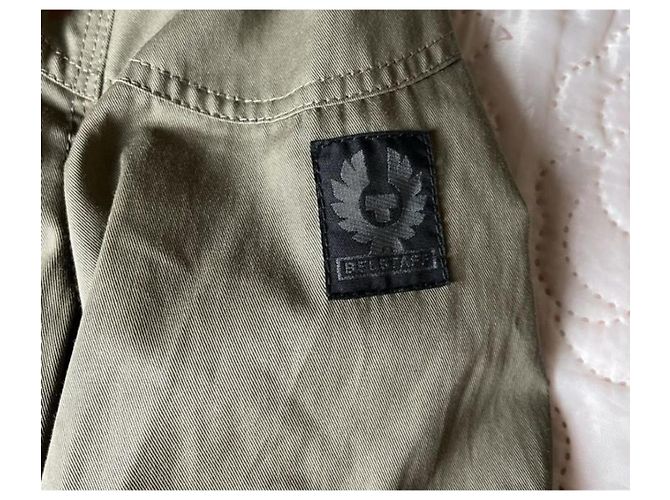 Belstaff Jacke Windjacke Olivgrün Baumwolle - Ansicht 2