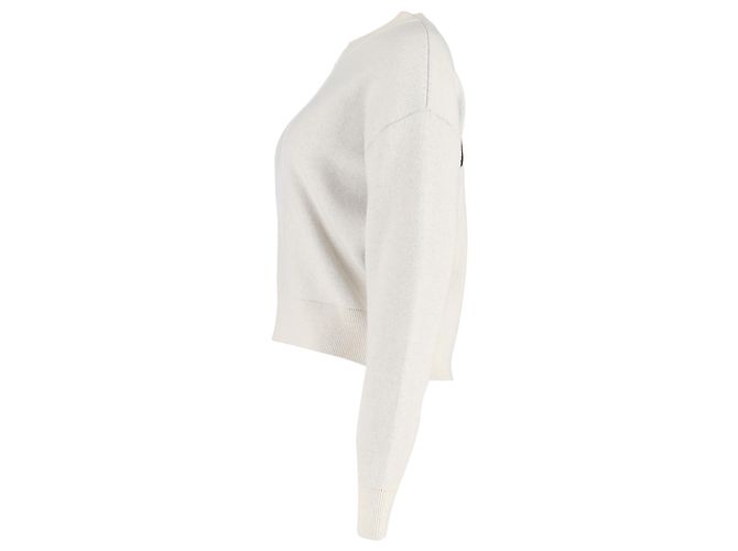 J'Adior 8 Pullover aus cremefarbenem Kaschmir von Christian Dior Weiß Roh - Ansicht 2