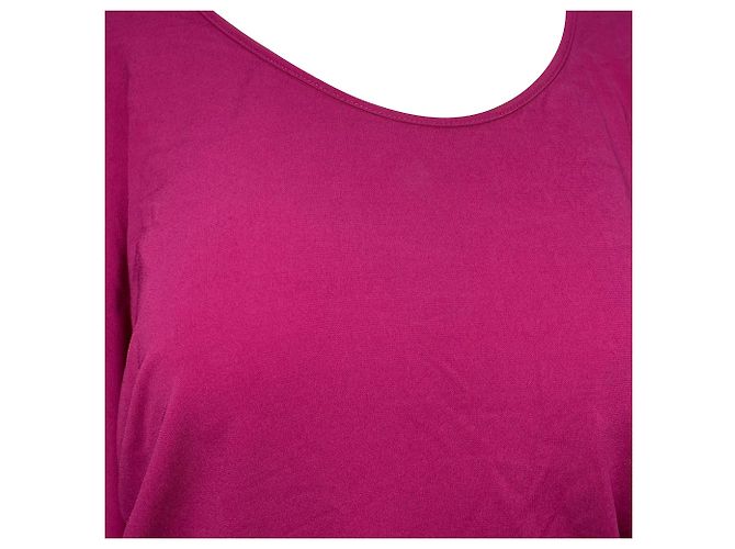 Abito mini arricciato Michael Kors in cotone rosa Marrone - vista 4