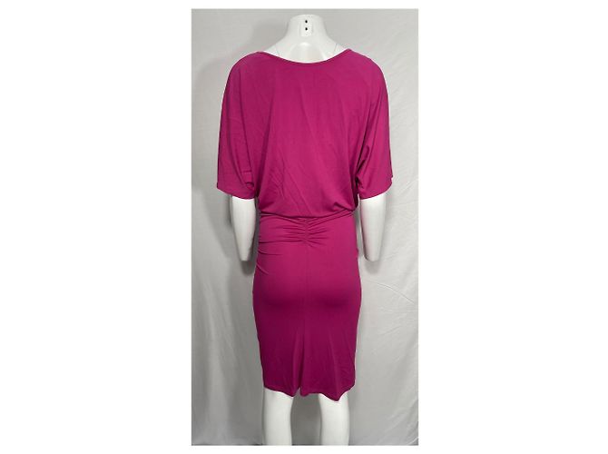 Abito mini arricciato Michael Kors in cotone rosa Marrone - vista 8