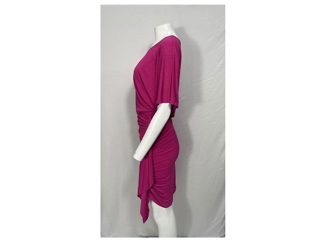 Abito mini arricciato Michael Kors in cotone rosa Marrone - vista 9