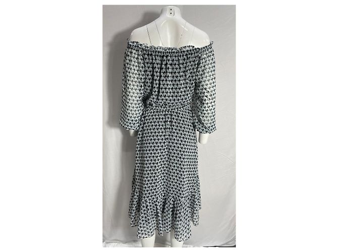 Abito stampato al ginocchio in seta multicolore di Diane von Furstenberg - vista 8