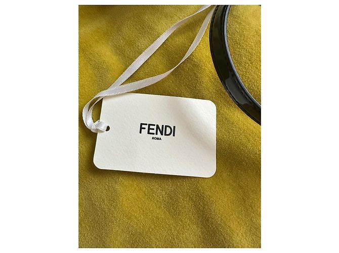 Fendi Caligraphy Tasche schwarzes Lackleder - Ansicht 5