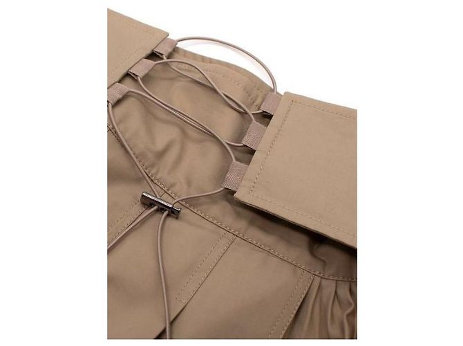 Christian Dior Falda plisada asimétrica beige Dior - vista 3