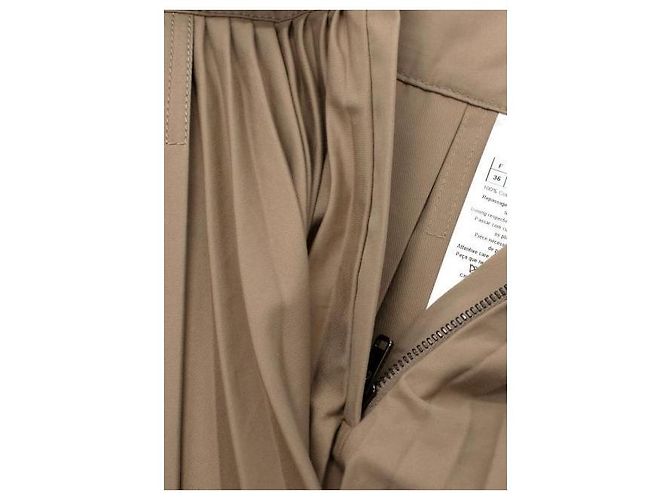 Christian Dior Falda plisada asimétrica beige Dior - vista 4