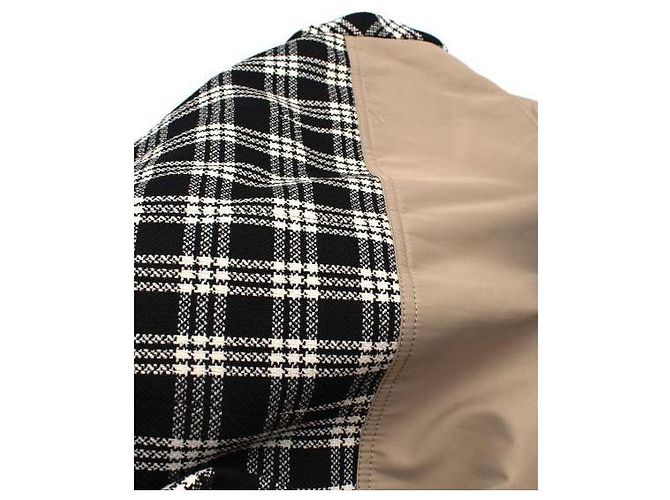 Christian Dior Zwei-in-Eins Karoblazer Beige Wolle - Ansicht 9